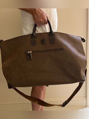 BRIC’S Classic Brown Weekender Bag - Men